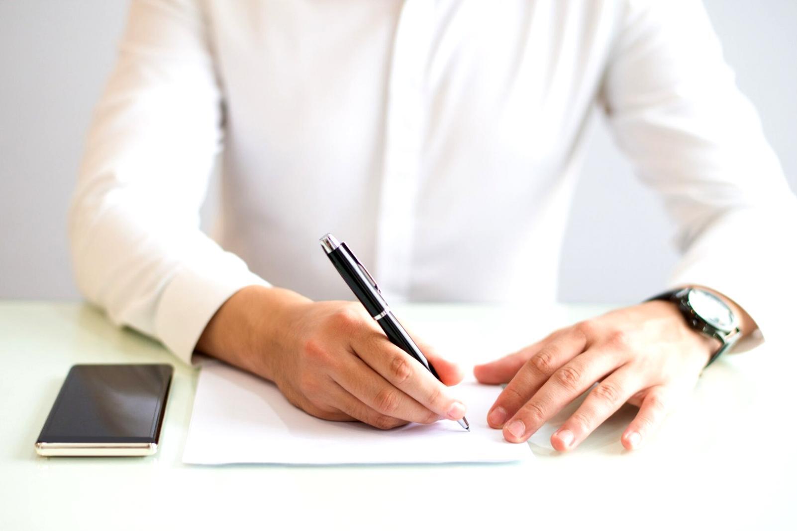Business meeting discussion with financial documents
